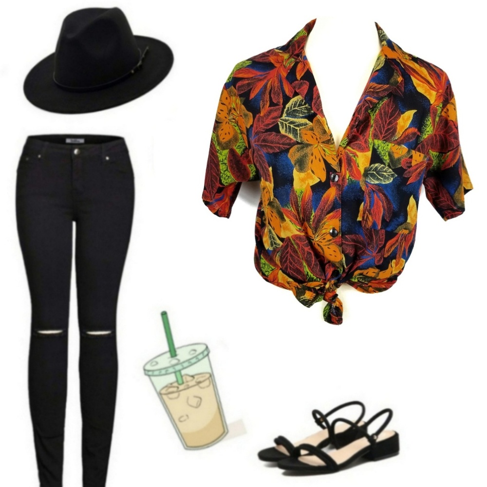 80's Vintage | Christian Steven's Blouse S